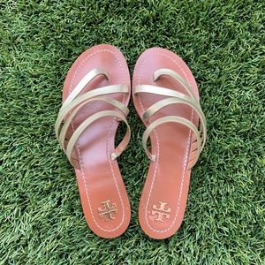 Tory Burch Shoes - Tory Burch Gold Sandals Tory Burch Shoes - Tory Burch Gold Sandals